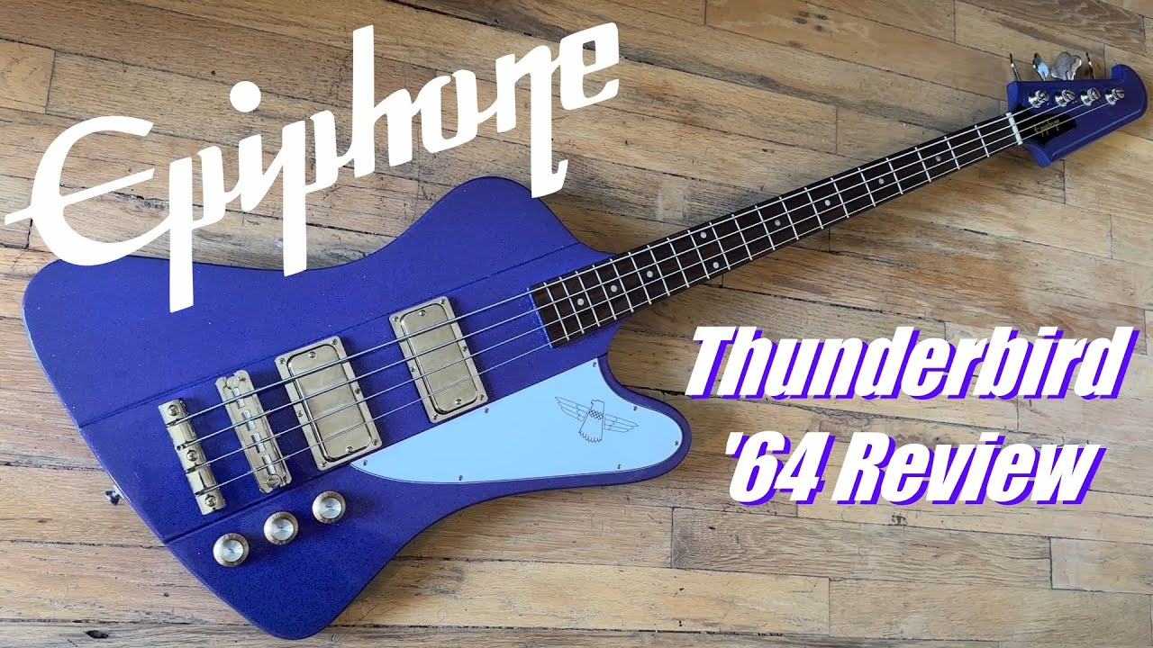 Epiphone Thunderbird 64 Bass Review Purple Sparkle - YouTube