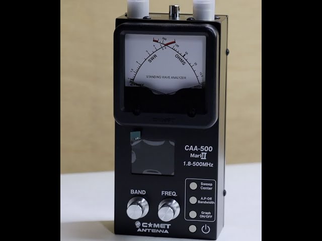 How to use the Comet CAA-500 Antenna Analyzer - YouTube