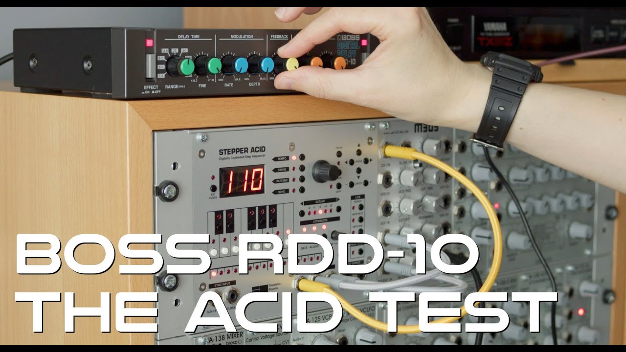Boss RDD-10 acidline demo, no talking - YouTube