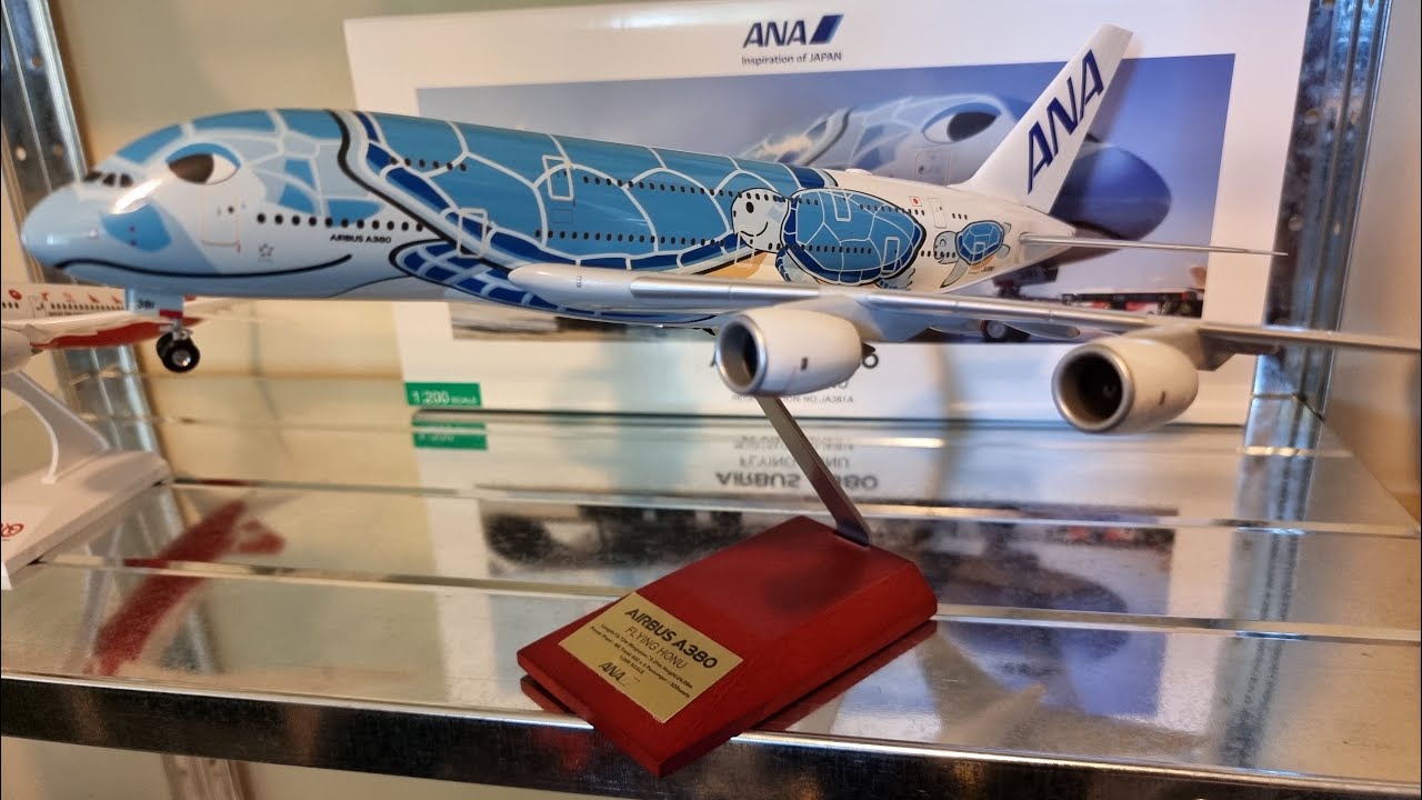 ANA A380 FLYING HONU モデルプレーン 組み立てレビュー - YouTube
