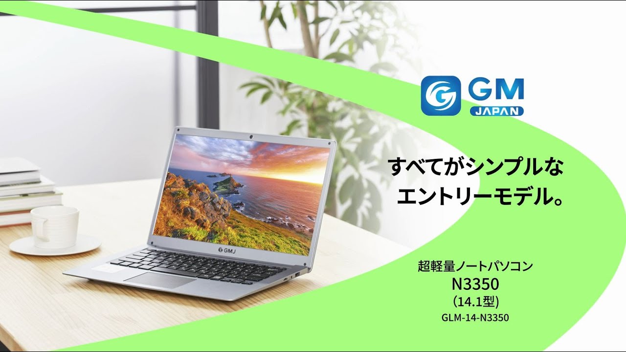 GM-JAPAN 超軽量ノートパソコンN4020 (14.1型) / Used Fun