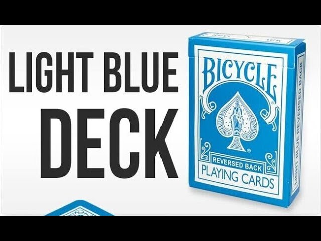 Bicycle Reversed Back Light Blue Deck Review - YouTube