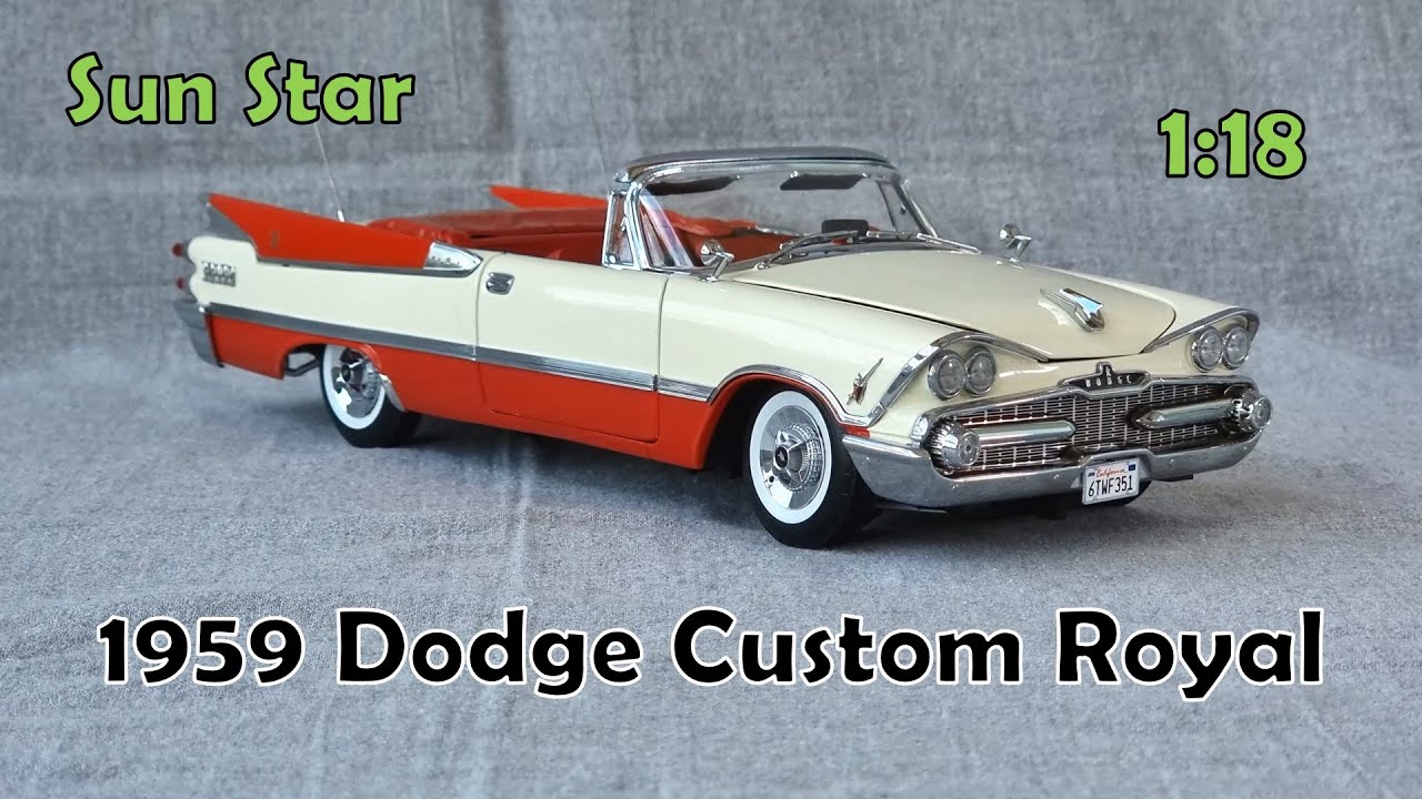 Diecast 1959 Dodge Custom Royal Lancer Open Convertible (Sun Star