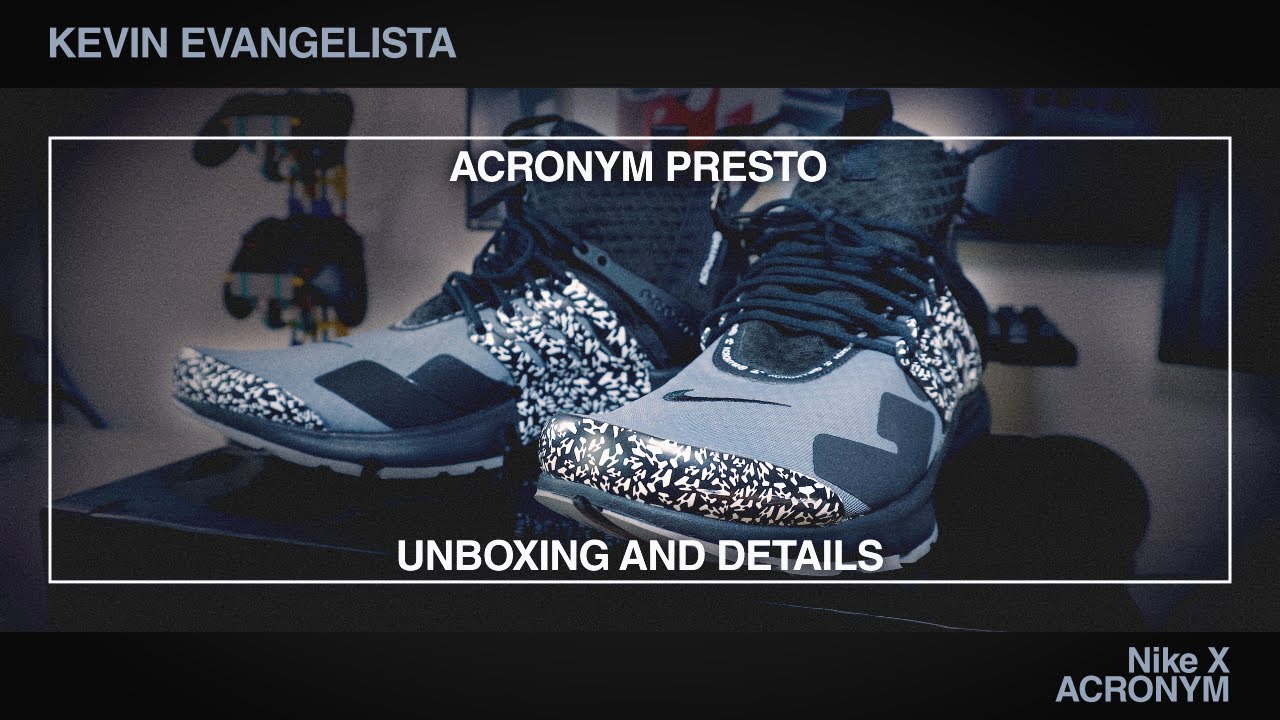 Nike ACRONYM Presto Unboxing & On Feet! - YouTube