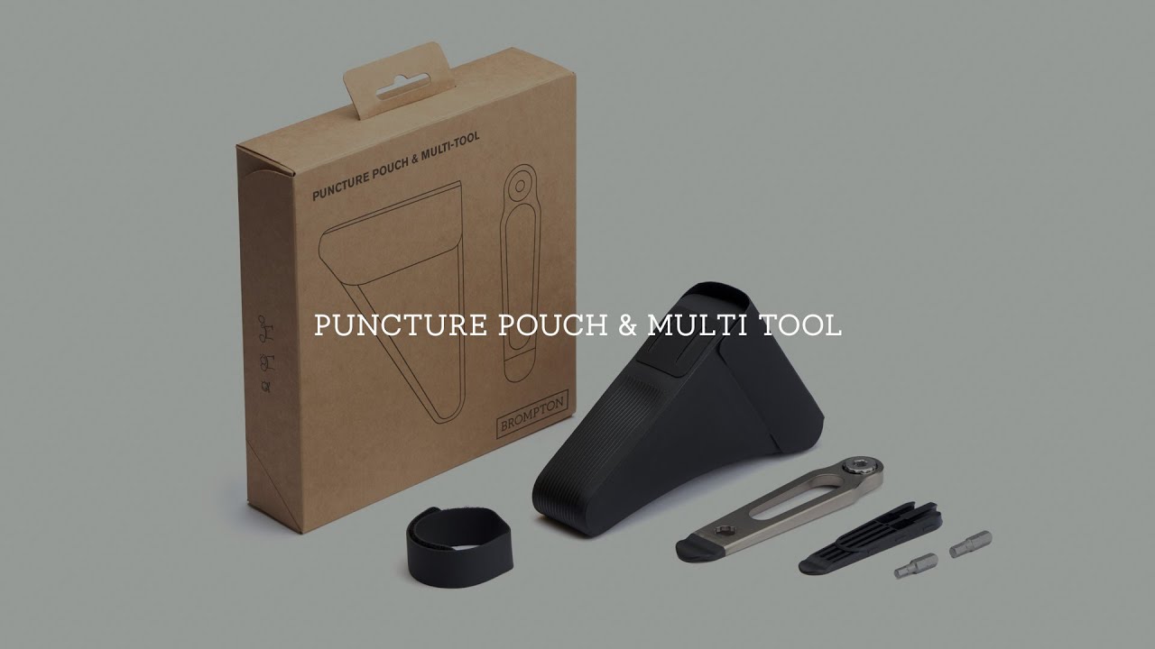 Brompton Puncture pouch and multi tool - YouTube