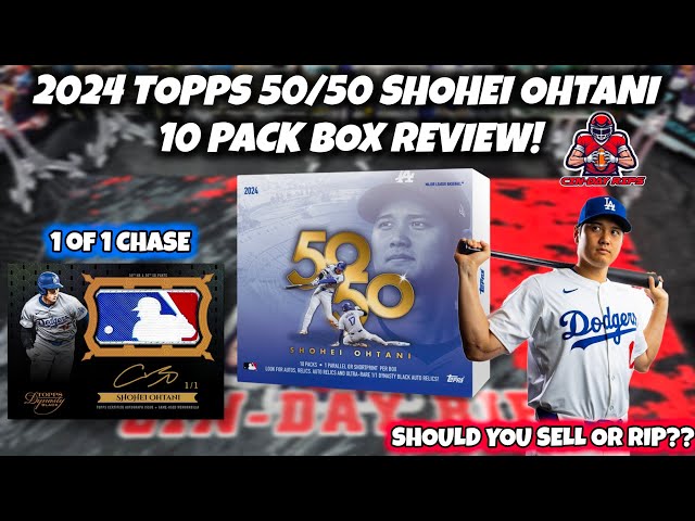 2024 Topps 50/50: Shohei Ohtani 10-Pack Box Review! 1 of 1 Dynasty