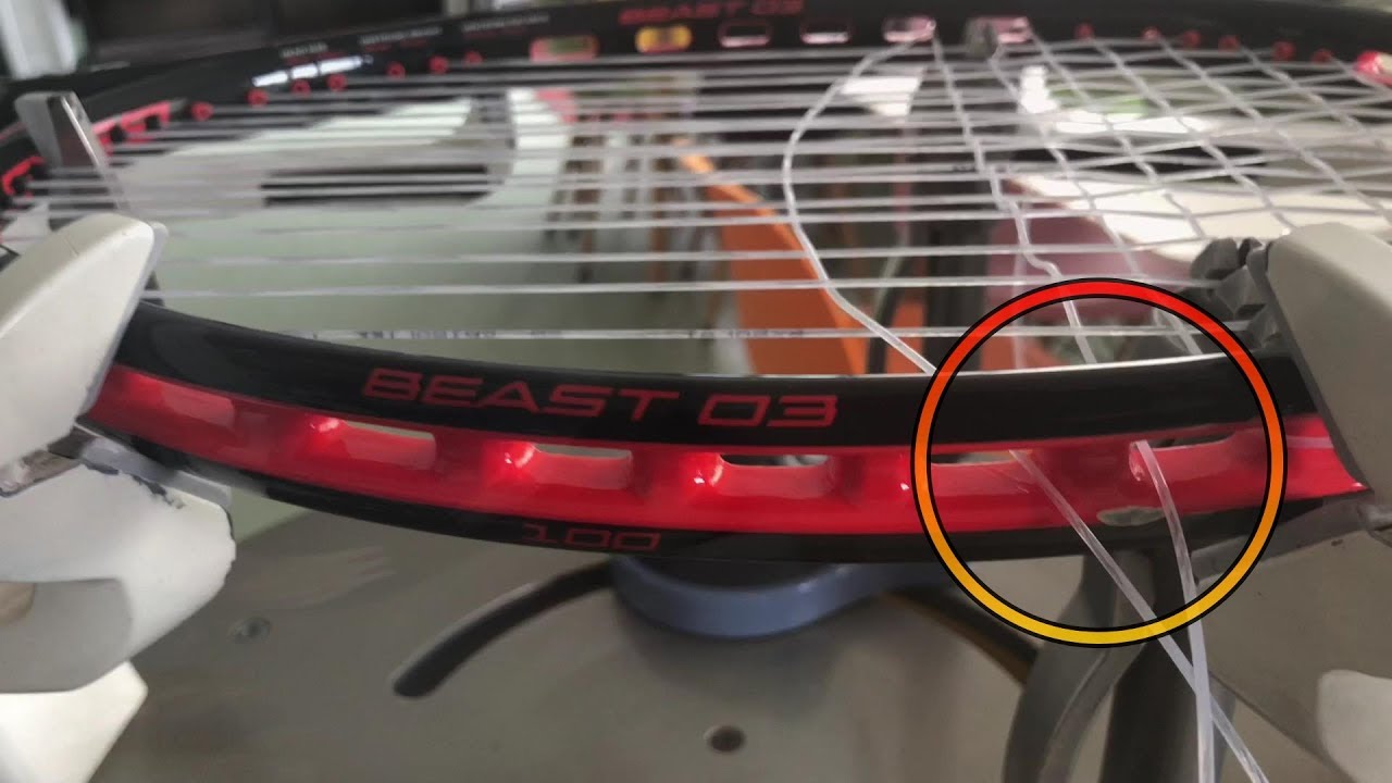 Tennis] Stringing - How to string a Prince O3 racket using a
