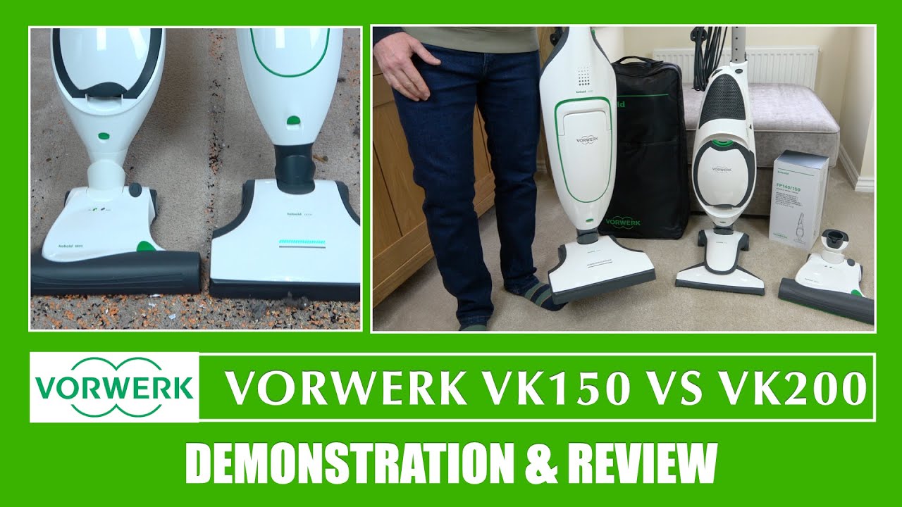 Vorwerk Kobold VK150 Vs VK200 Vacuum Cleaner Demonstration
