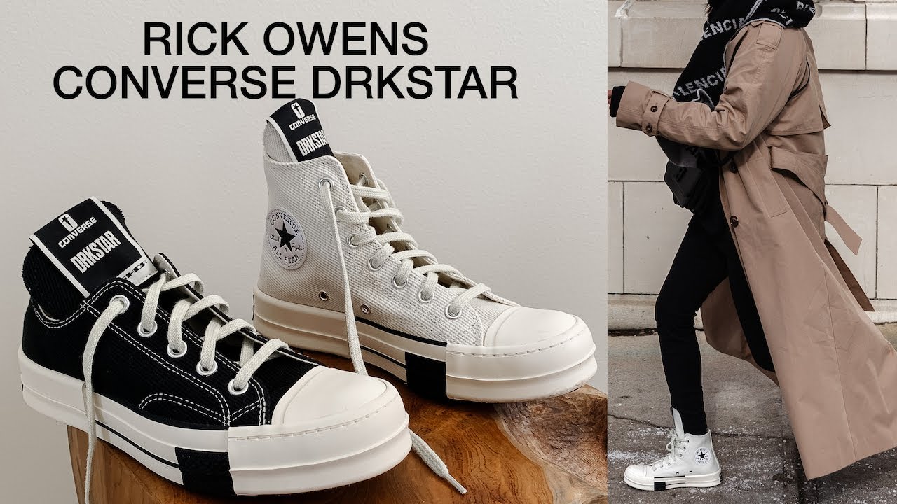 RICK OWENS x CONVERSE DRKSTAR CHUCK 70 (Quick Review & Outfit
