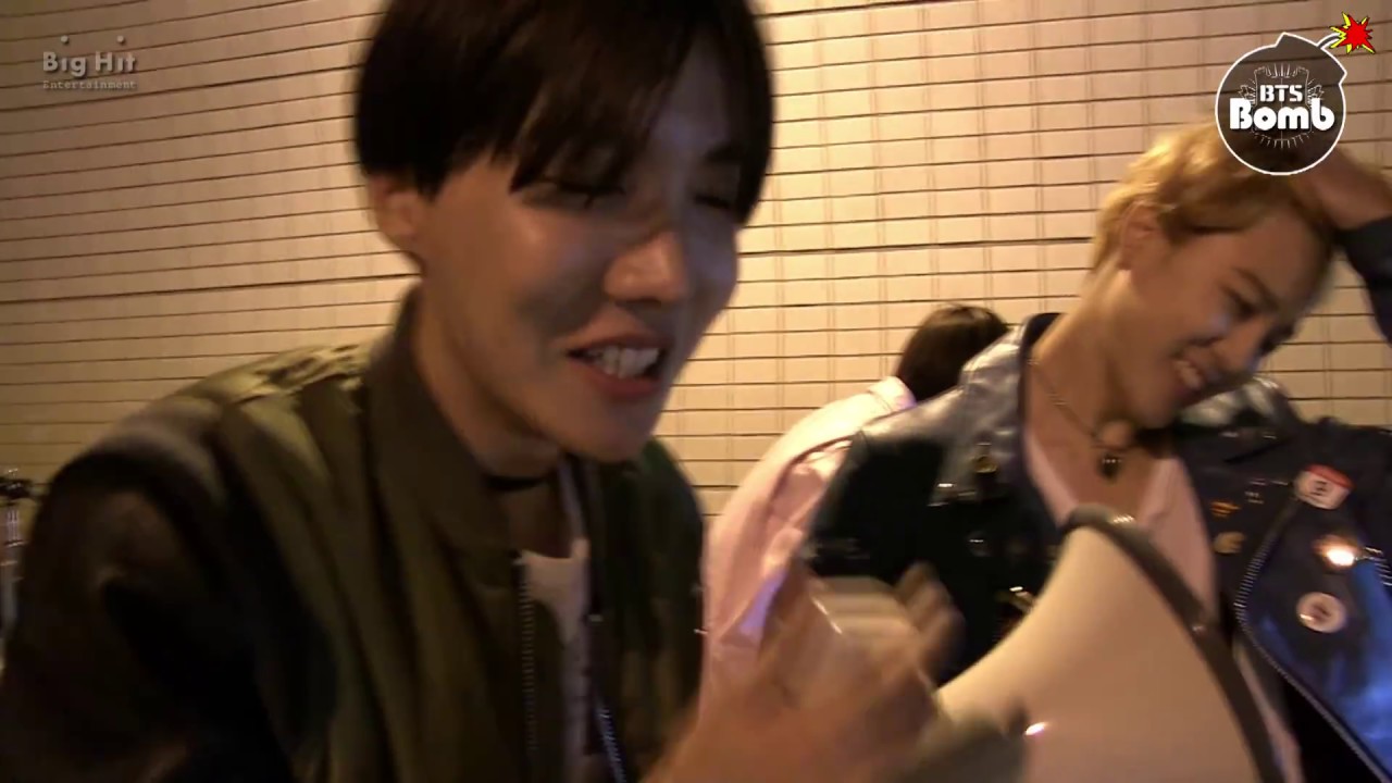 BANGTAN BOMB] j-hope's singing 'RUN' over a loudspeaker - BTS