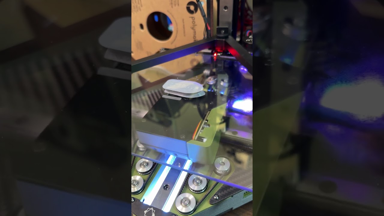 上下逆さまの3DプリンターPositron試印刷 LDOキット - YouTube