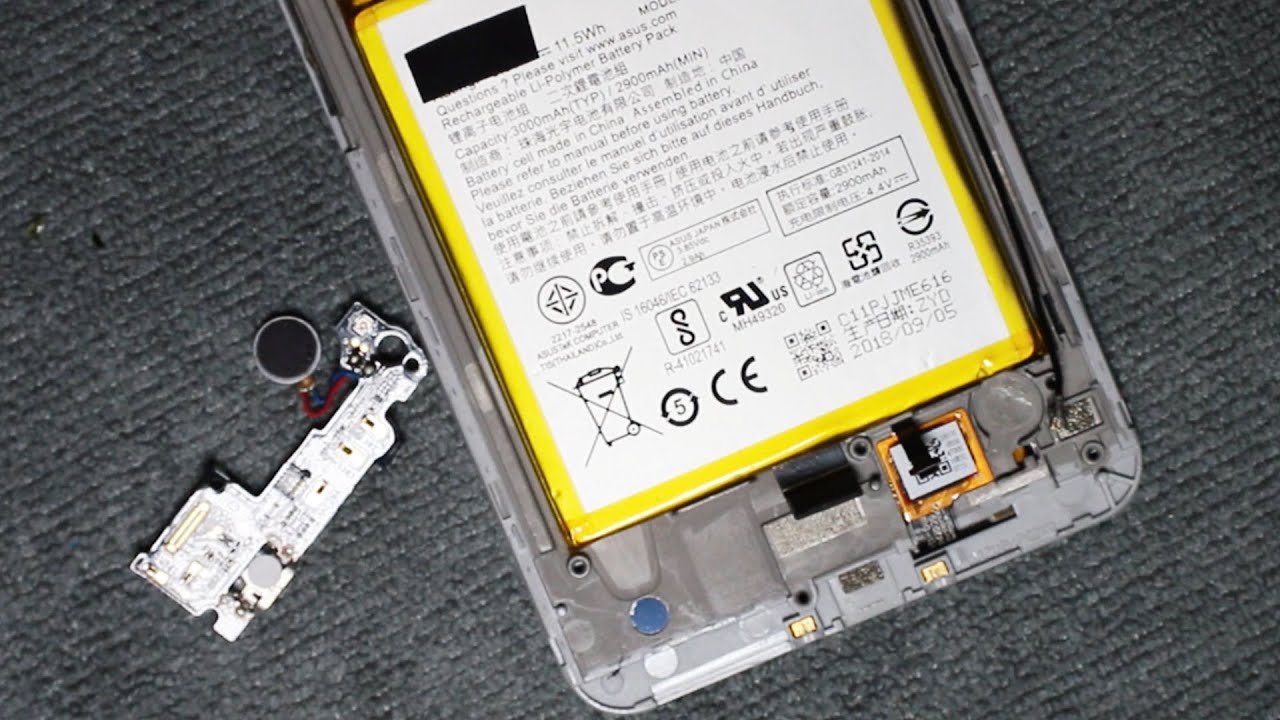 ASUS ZenFone 3 Laser ZC551KL 充電口ポート折れ交換修理やり方 - YouTube