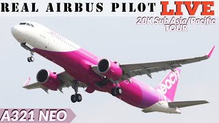 Back in the NEO | Real A321 NEO Captain LIVE | Peach Air! | Korea