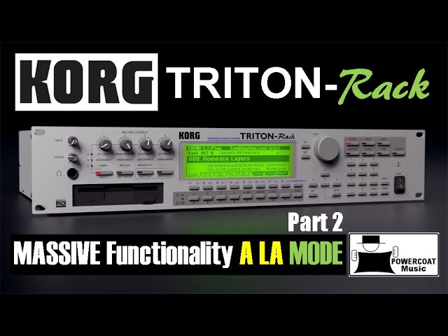 Korg Triton Rack Expandable HI Module/Sampler: Overview of the