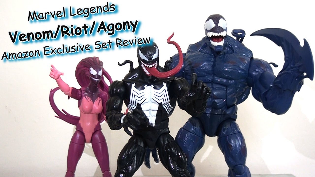 Marvel Legends Amazon Exclusive Venom / Riot / Agony set Review