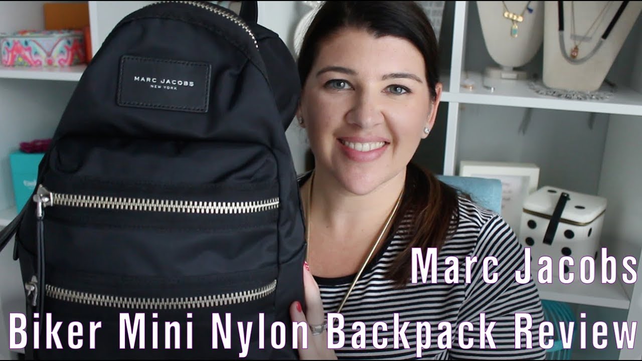 Marc Jacobs Biker Mini Nylon Backpack Review - YouTube