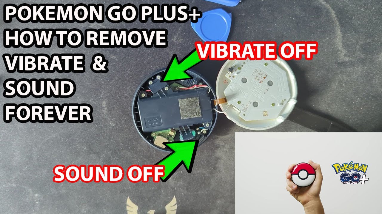 Pokemon GO PLUS+ How to disable vibrate and sound forever - YouTube