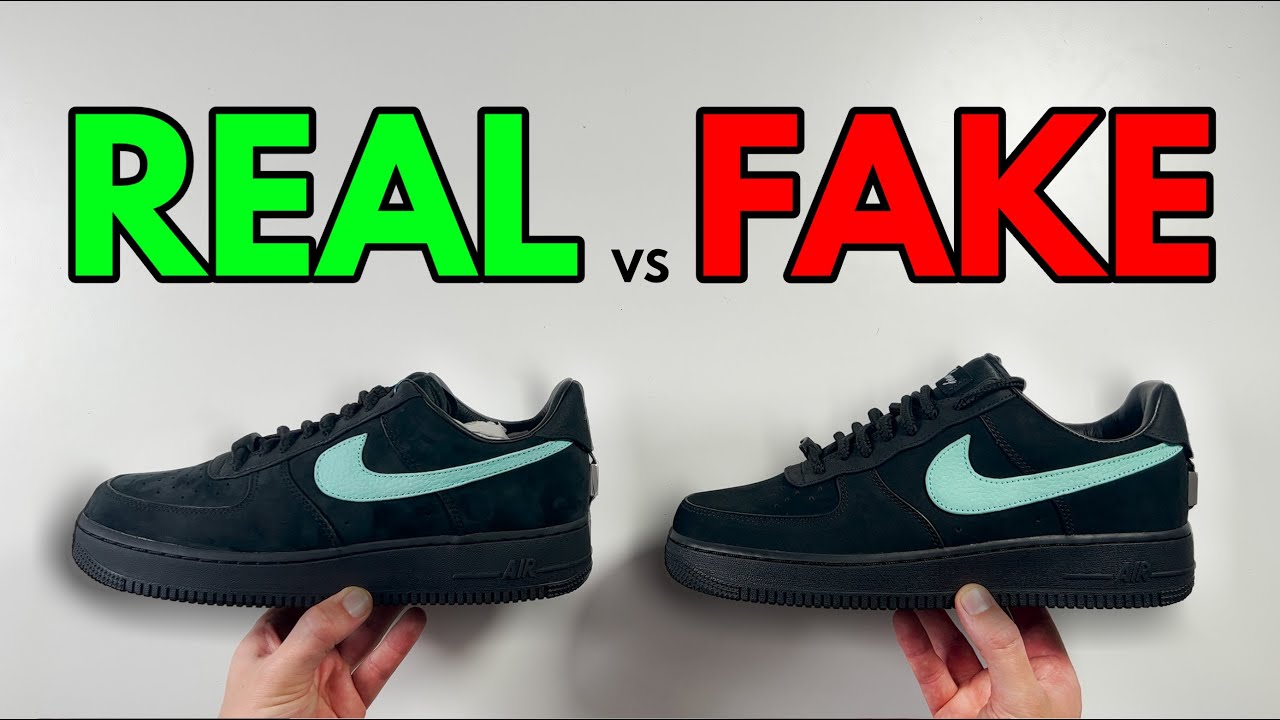 REAL VS FAKE! TIFFANY & CO NIKE AIR FORCE 1 SNEAKER COMPARISON