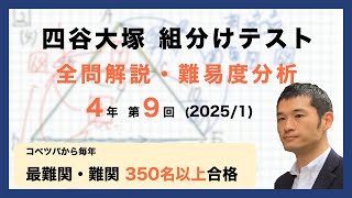 優秀層〜苦手層まで役立つ】4年第9回四谷大塚組分けテスト算数解説速報