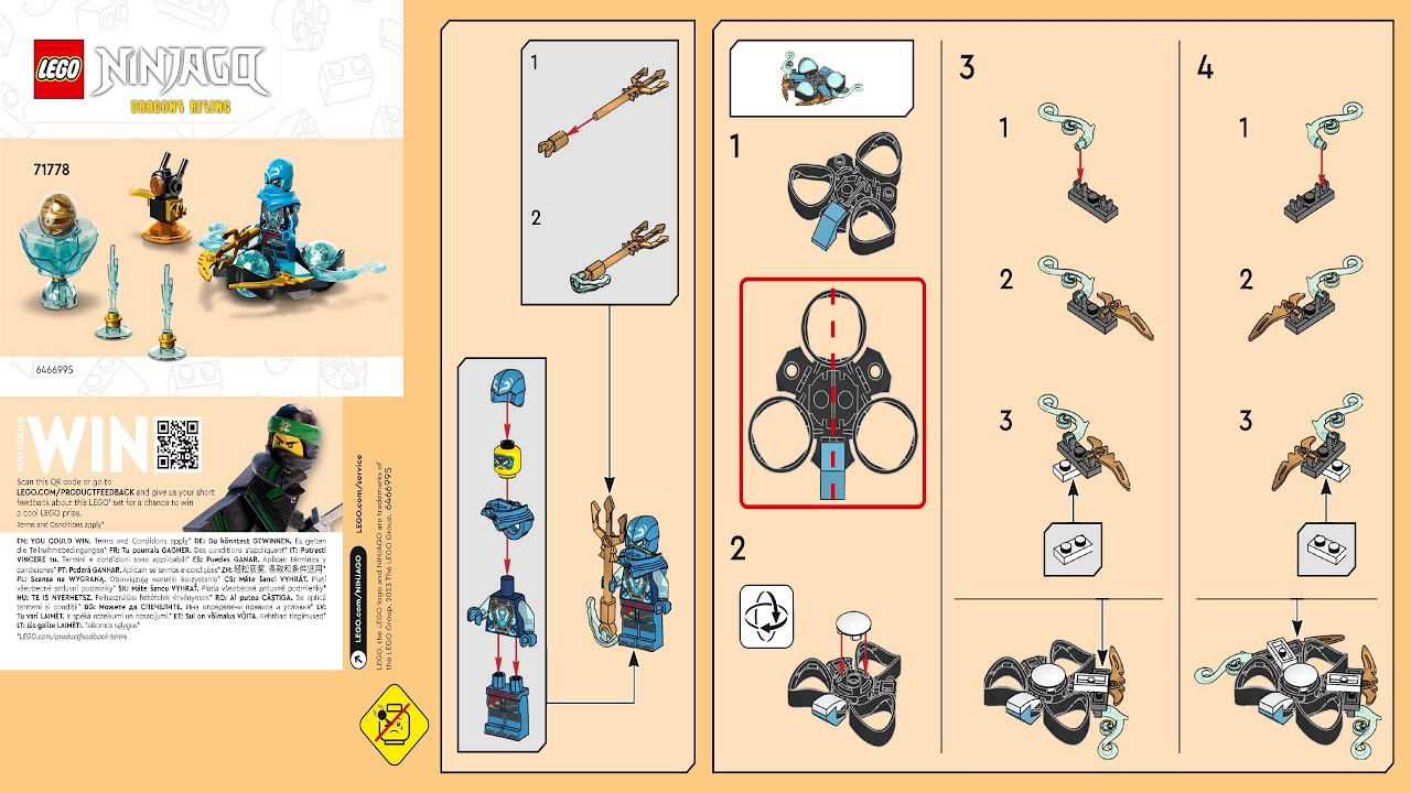 LEGO instructions - Ninjago - 71778 - Nya's Dragon Power Spinjitzu