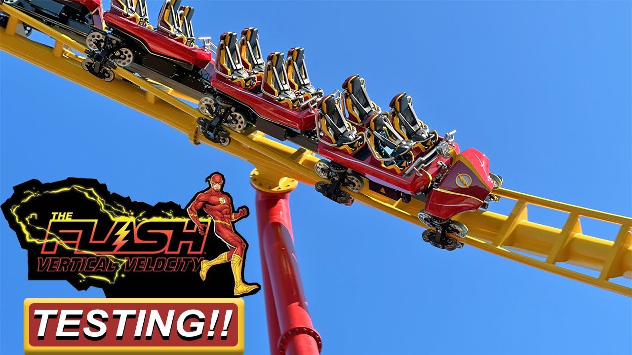 THE FLASH: Vertical Velocity TESTING FOOTAGE (4K OFF Ride)- Six