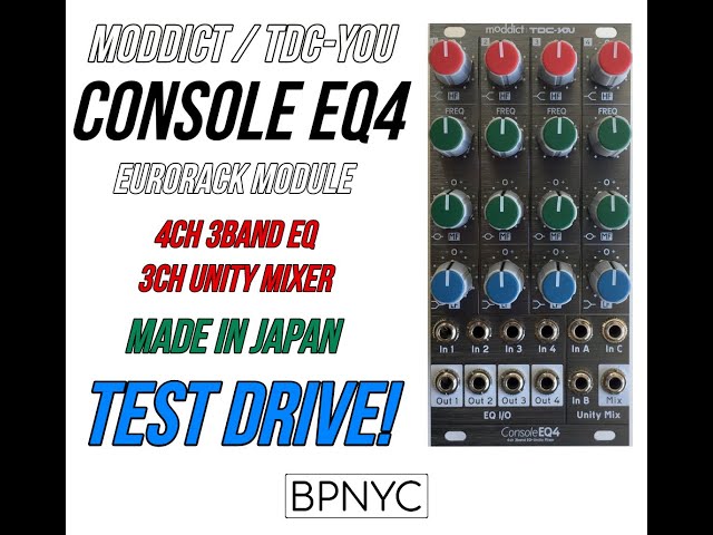 moddict / TDC-YOU Console EQ4 Eurorack Module 4ch 3Band EQ Made in