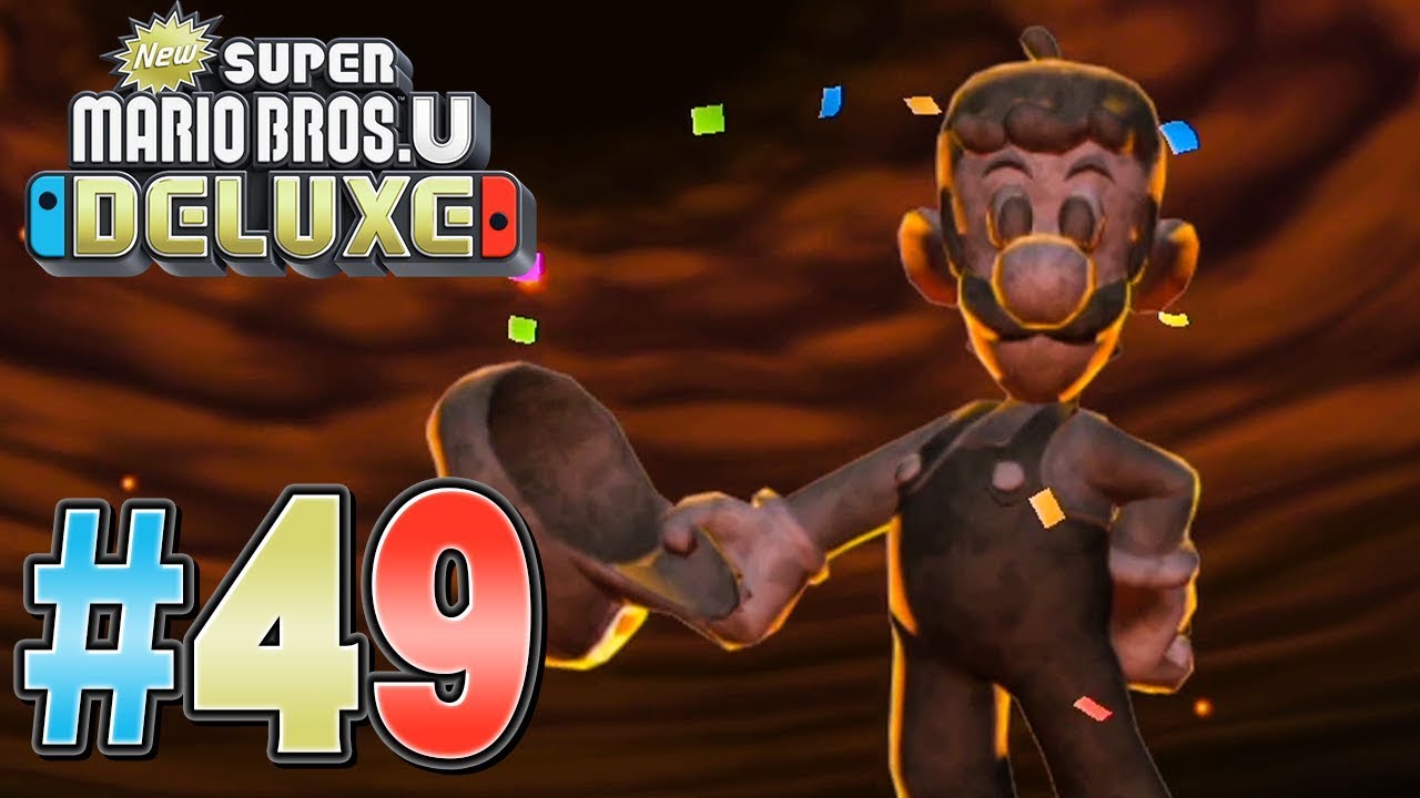 溶岩で黒焦げルイージくん『New スーパーマリオブラザーズ U