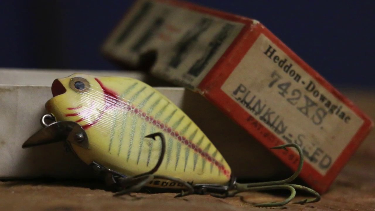 Throw Back Lure 1940's Heddon Punkin-Seed - YouTube