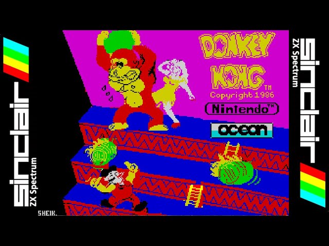 DONKEY KONG (1986) Walkthrough, ZX Spectrum - YouTube
