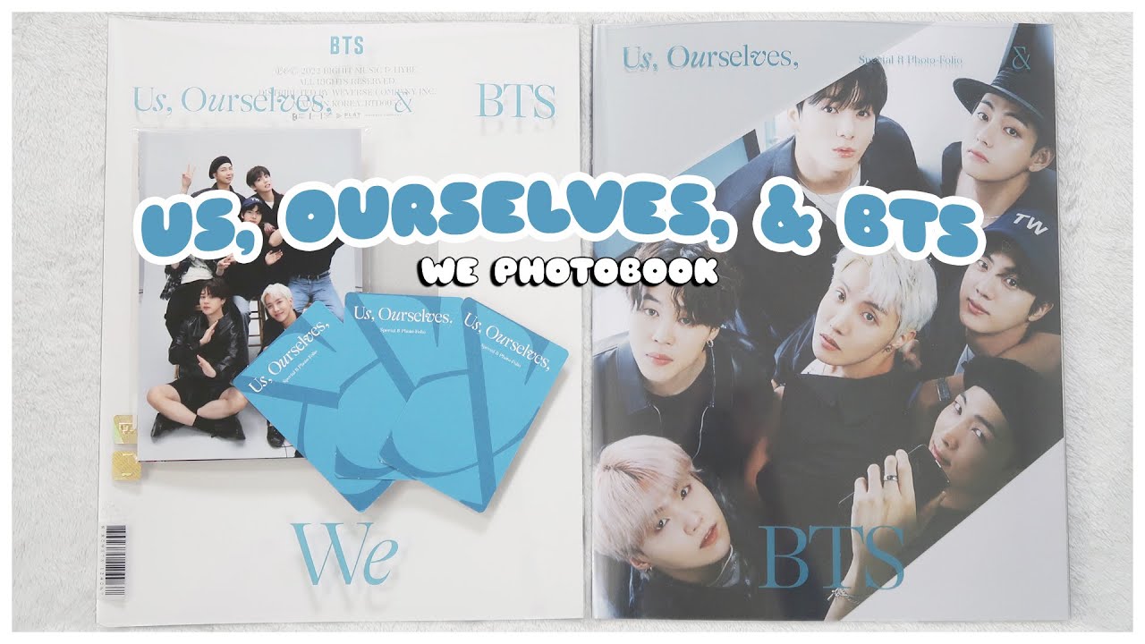✨ unboxing us, ourselves, & bts - we special 8 photo folio group