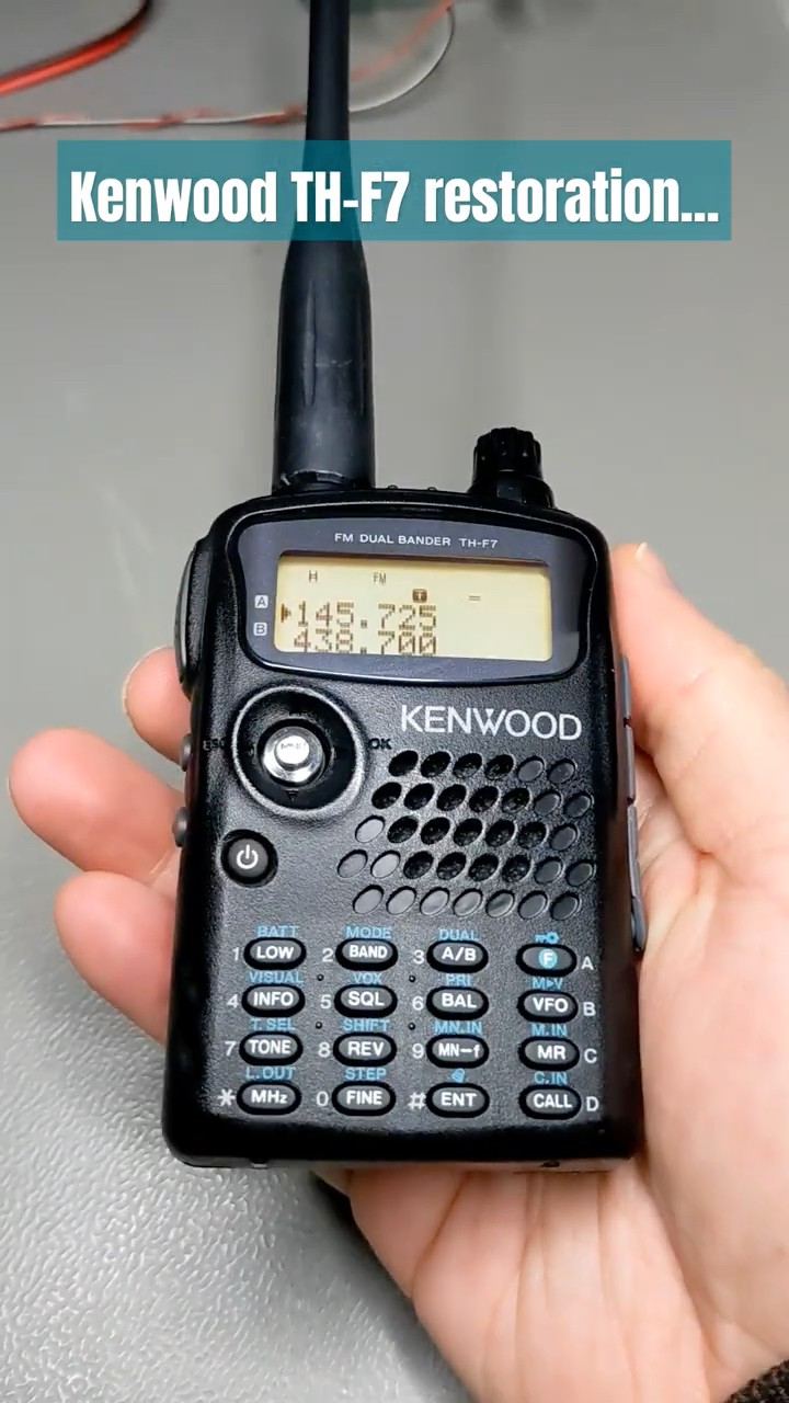 Kenwood TH-F7 restoration | #hamradio #amateurfunk #shorts
