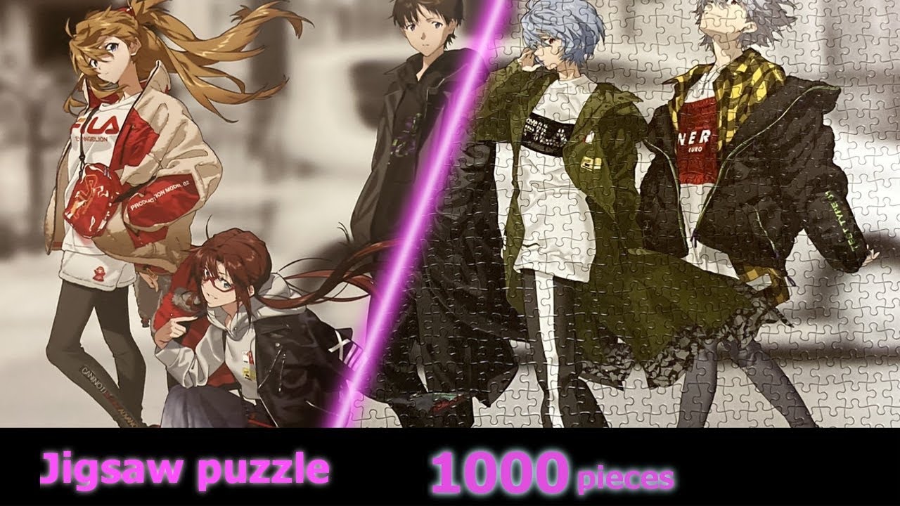 エヴァンゲリオン】超高速ジグソーパズル - YouTube