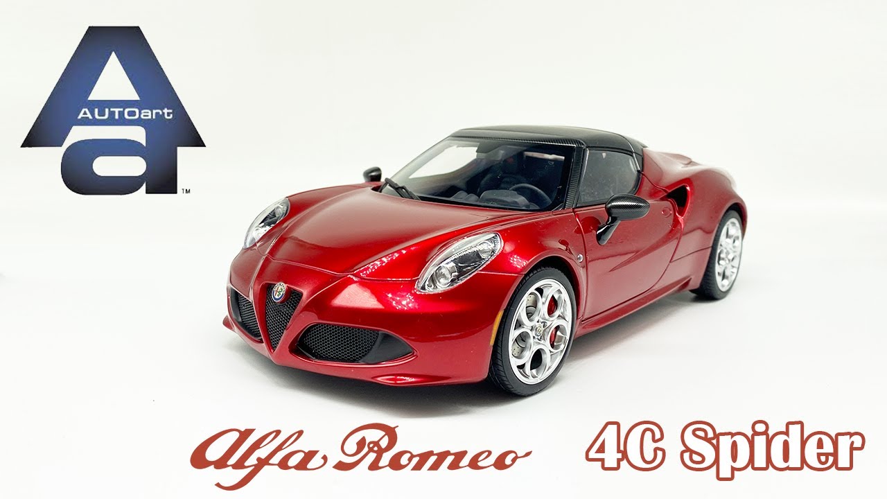AutoArt 1/18 Alfa Romeo 4C Spider - YouTube