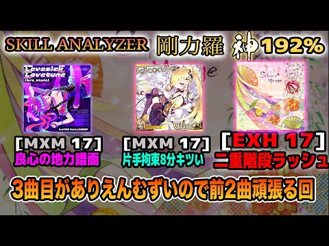 SOUND VOLTEX】SKILL ANALYZER 剛力羅 第9回 (Sakura Mirage回) 神 192