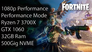 Fortnite 1080p Performance on Ryzen 7 3700X With GTX 1060 - YouTube