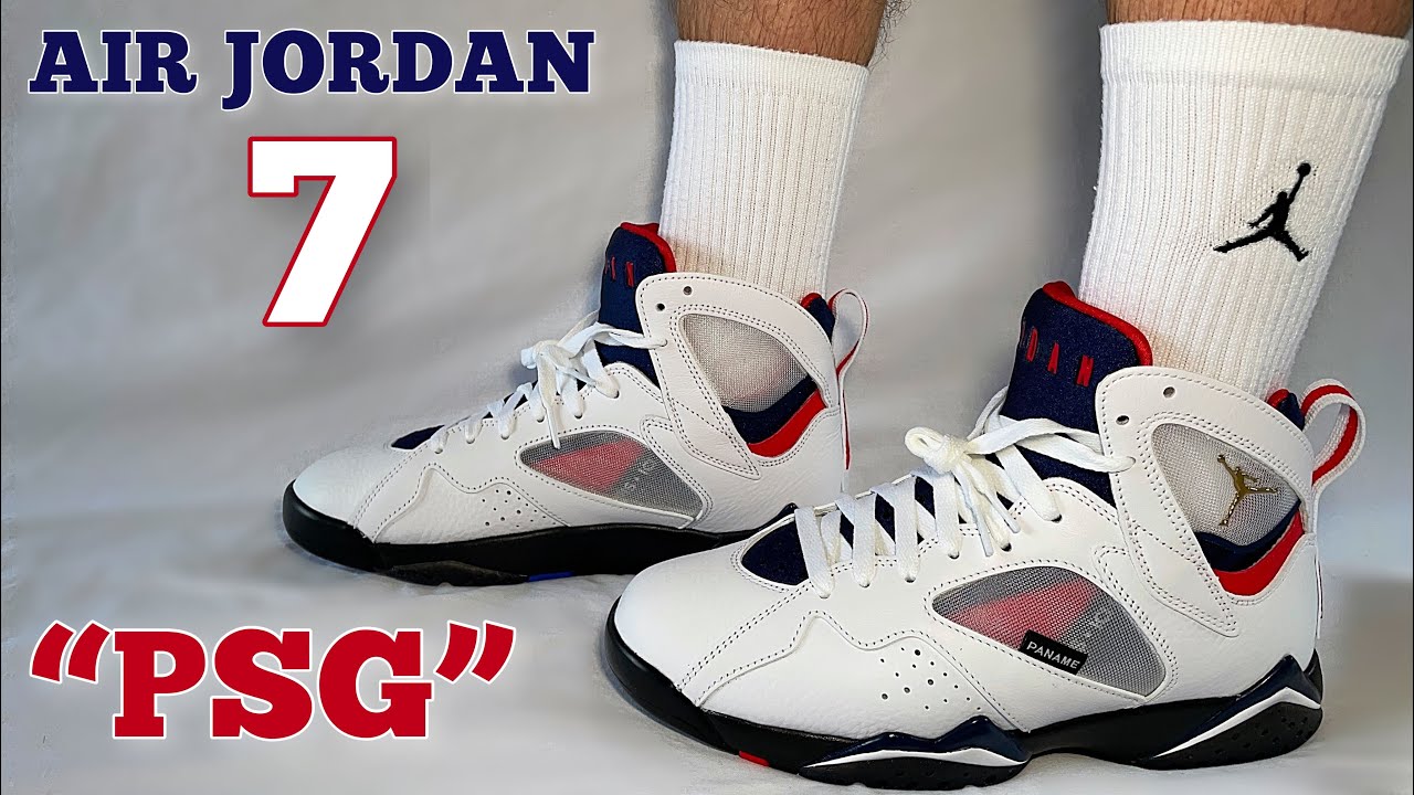 🔴⚪️🔵 AIR JORDAN 7 “PSG” REVIEW & ON FOOT LOOK!! - YouTube