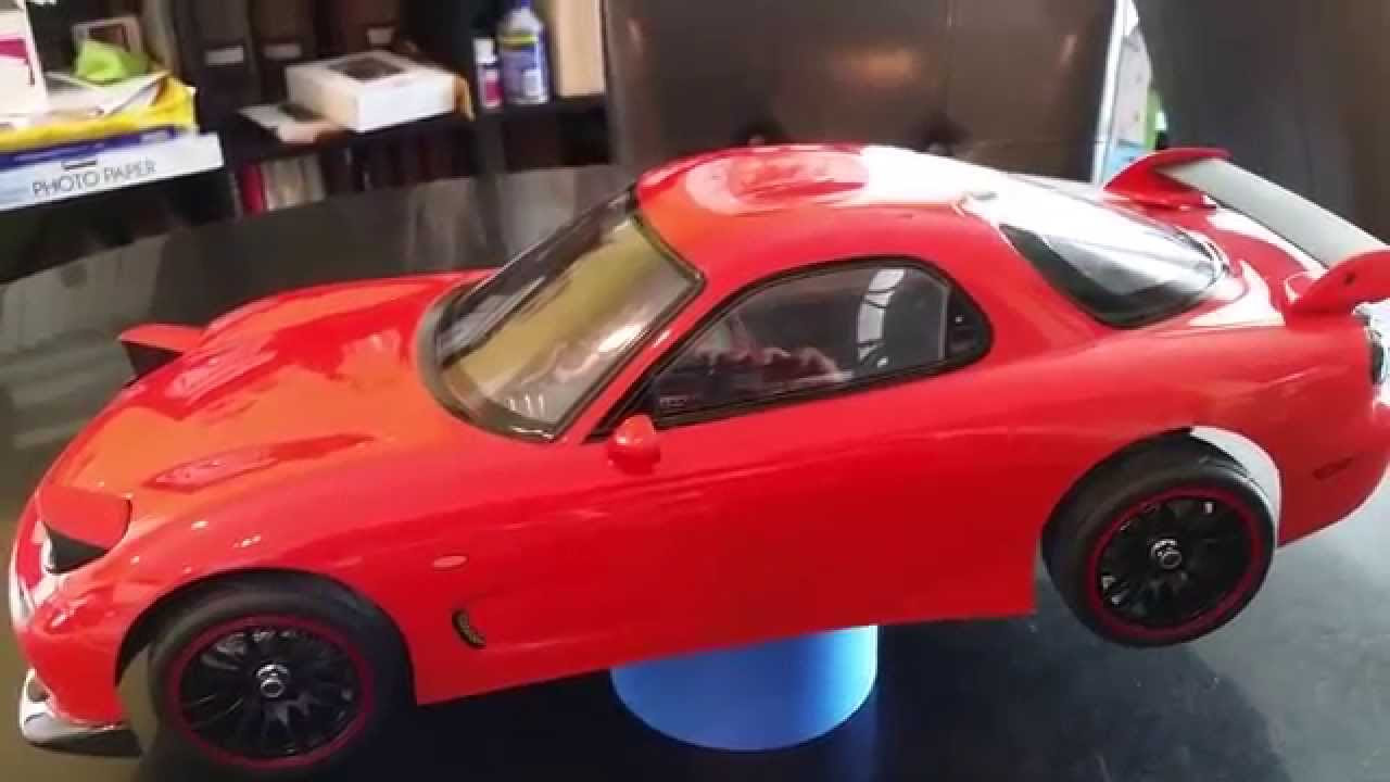 Tamiya 1/10 Scale Mazda RX-7 RC Body Kit Review - YouTube