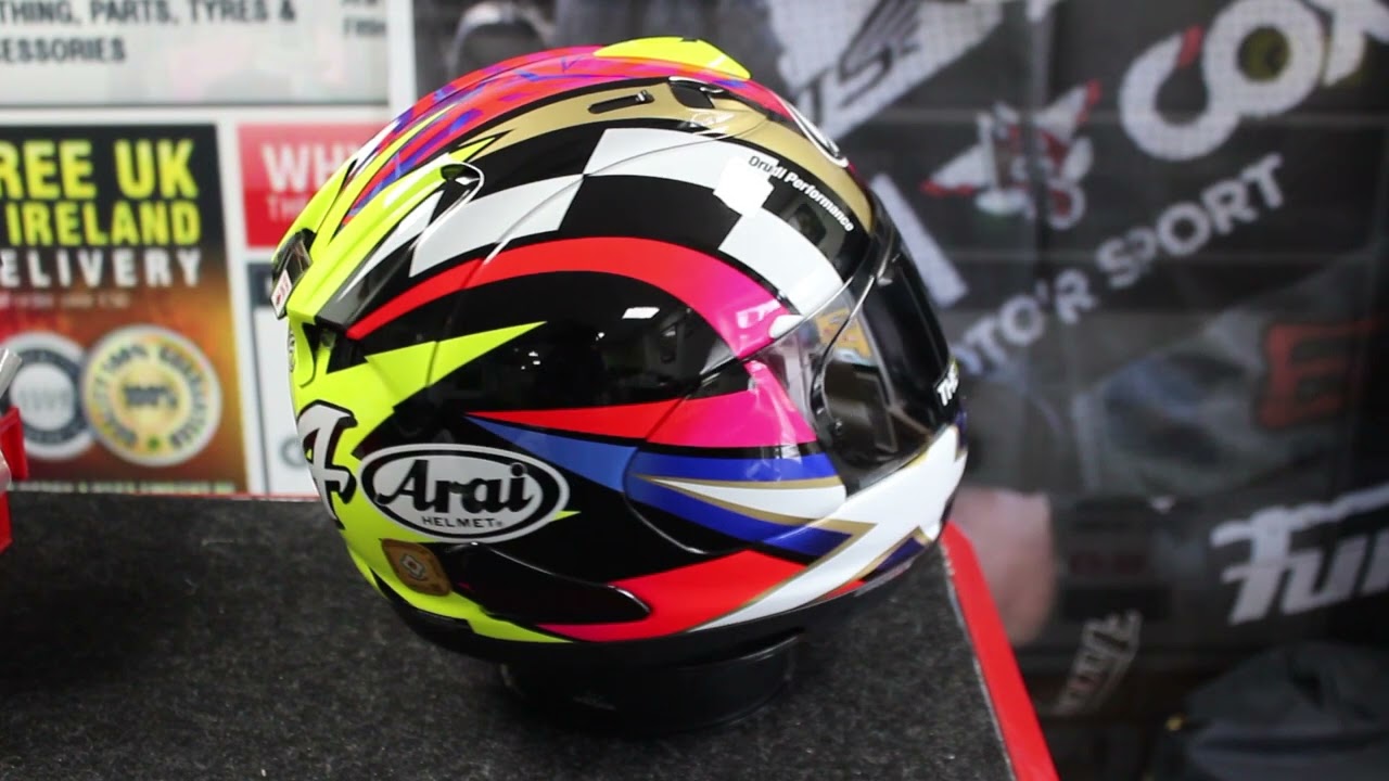 Arai RX-7V Evo Schwantz 30th Anniversary Helmet - YouTube
