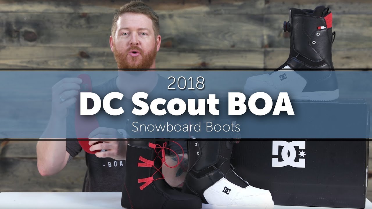2018 DC Scout BOA Snowboard Boots - YouTube