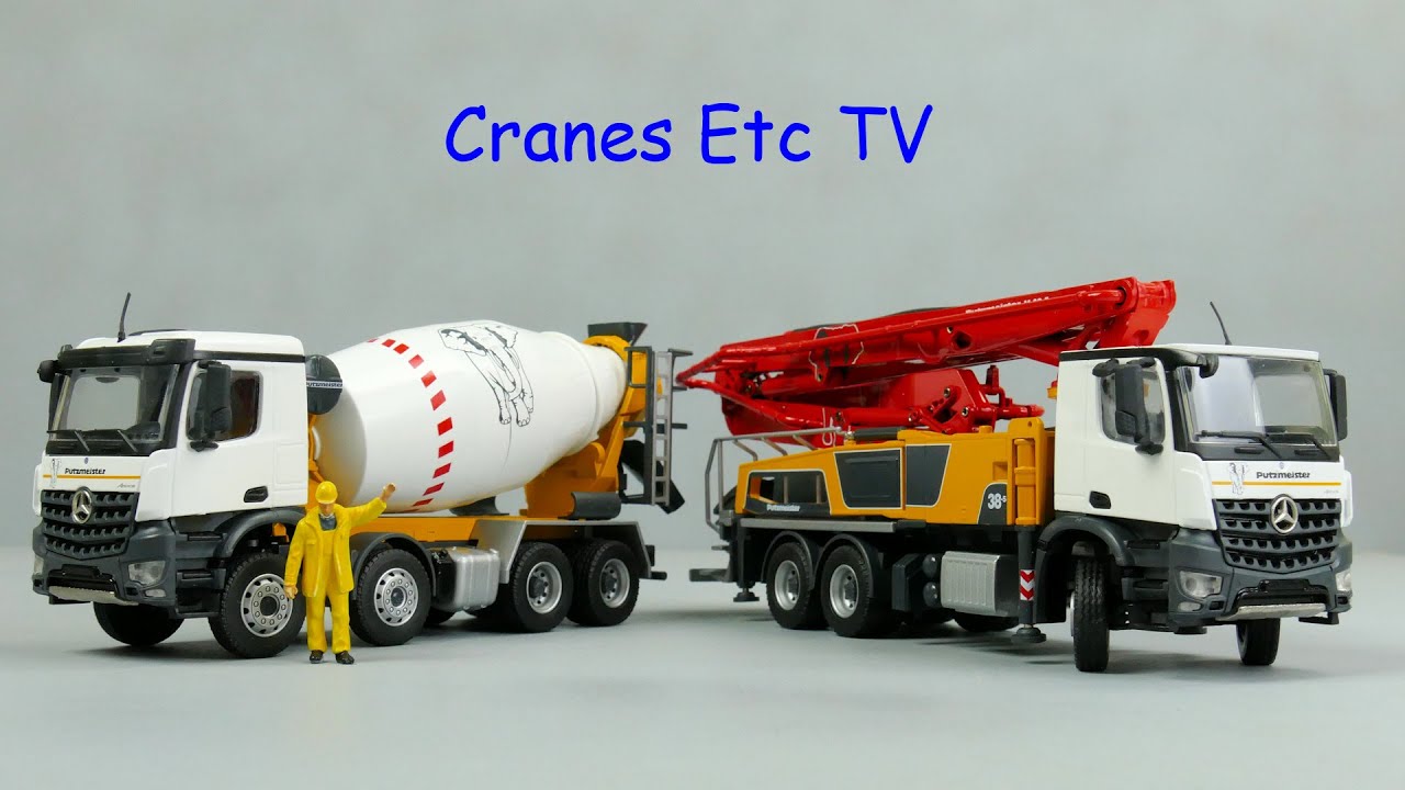 Conrad Putzmeister M38-5 Concrete Pump and P9G UL Truck Mixer by