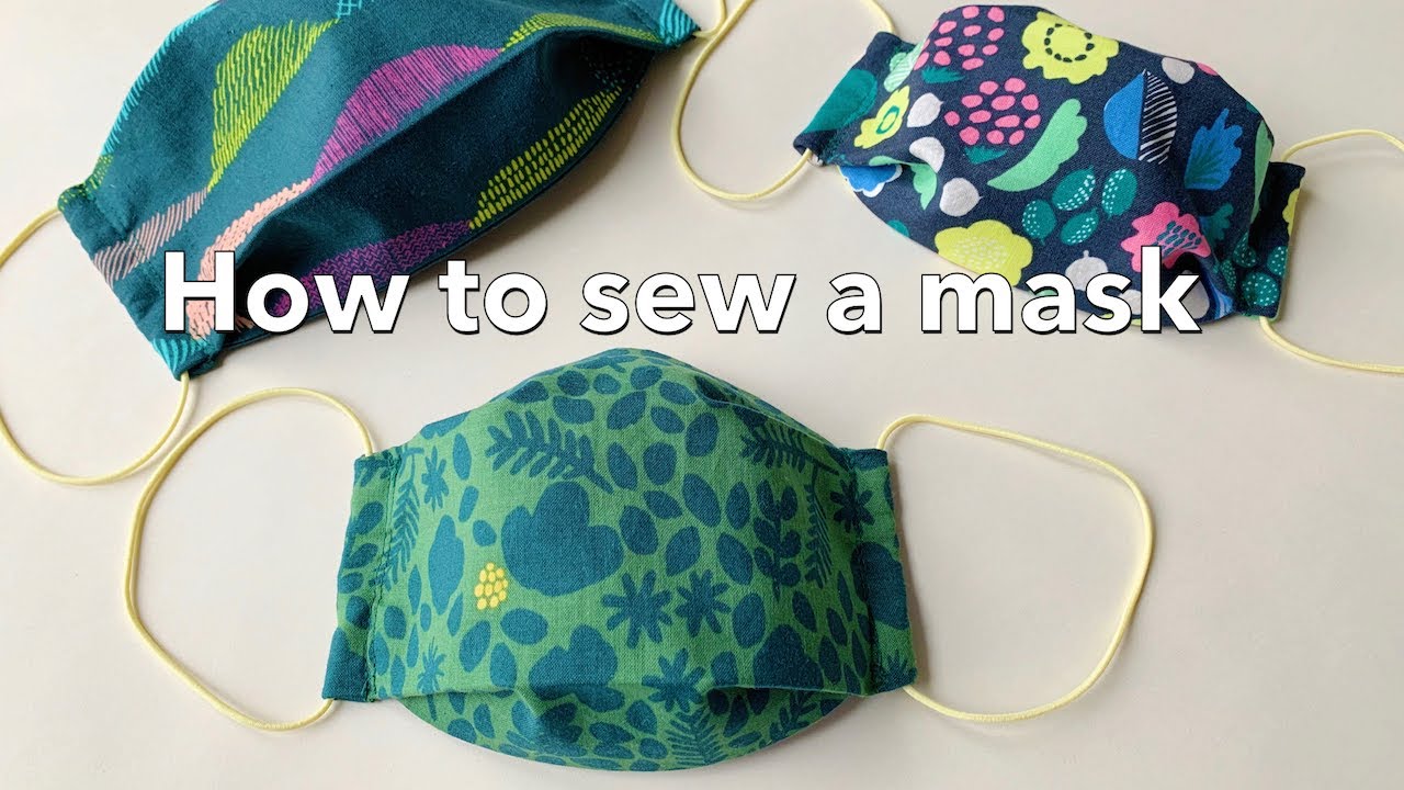 一枚の布で出来る立体マスクの作り方 / How To Sew A Mask / 夏用