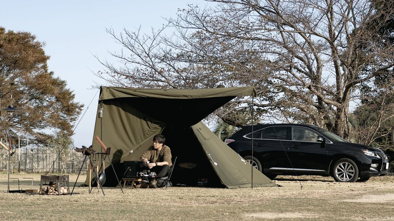 Solo Camp] WAQ Alpha TC SOLO DX I tried a new tent! - YouTube