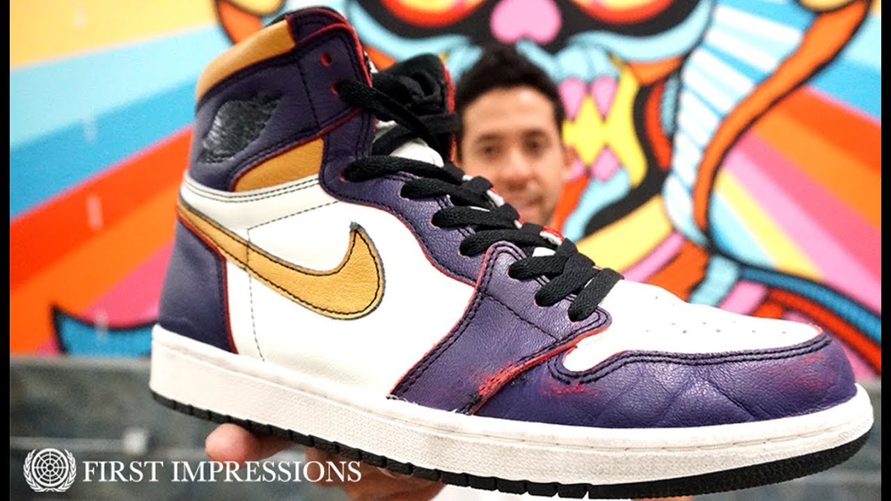 See How The Nike SB x Air Jordan 1 'LA To Chicago' Shoes Skate