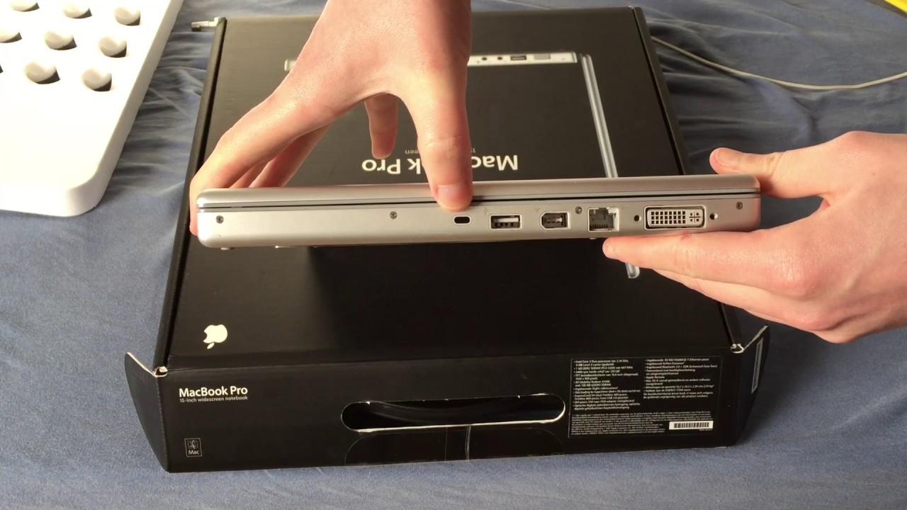 MacBook Pro 15-inch Early 2006 - Unboxing, Overview & Test - YouTube