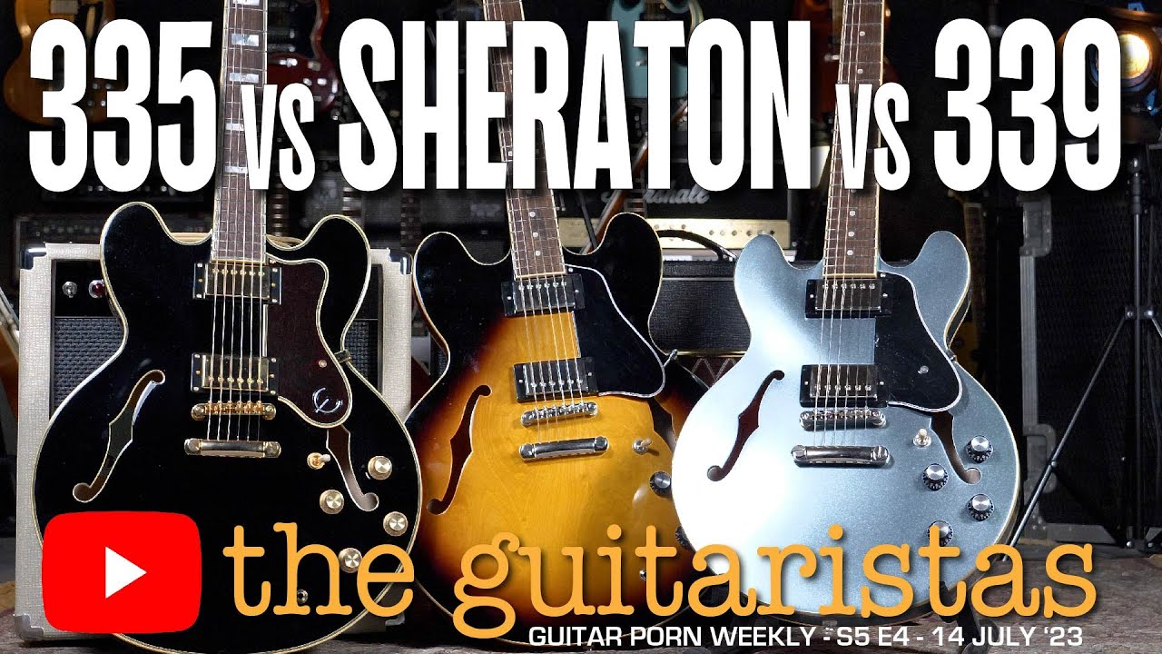 Epiphone Sheraton II vs ES335 vs ES339 🎸 Side By Side Comparison