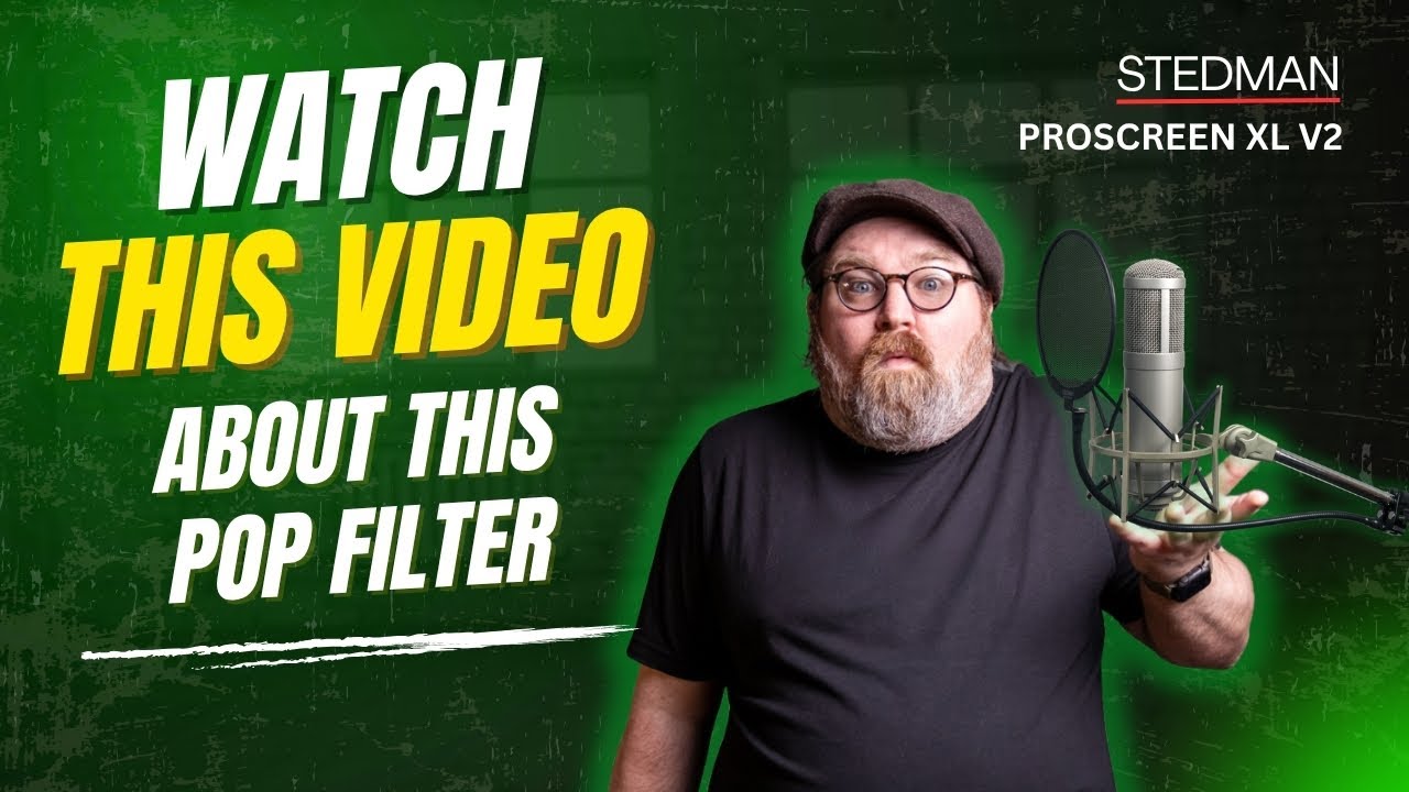 グースネック付きメタル・ポッピングガード（大型）Stedman Proscreen