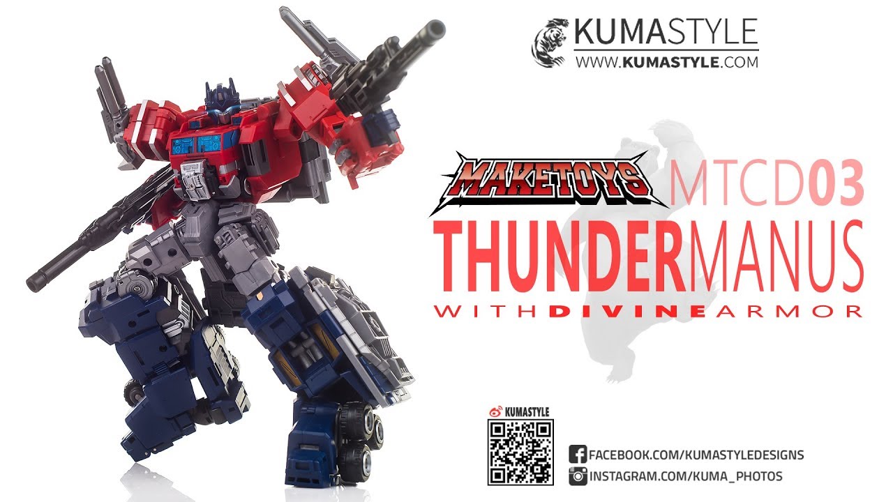 Toy Review; Makertos MTCD-03 Thunder Manus - YouTube