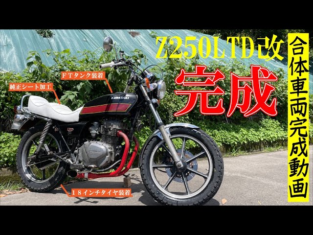Z250LTD Z250FT combined customization and 18-inch rear wheel