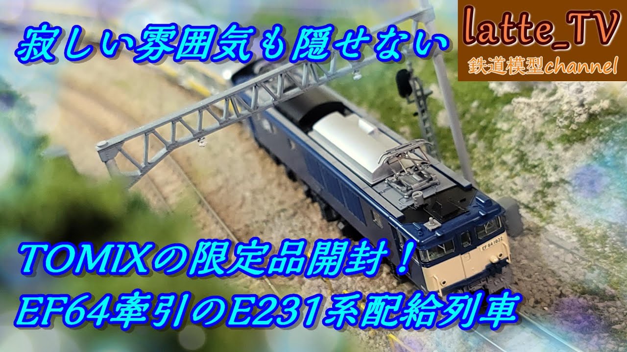 トミックスの限定品開封！EF64-1032牽引のE231系の配給列車 ホントに廃