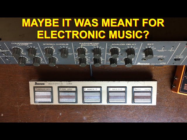 A 80s analog pedalboard in a rack - Ibanez UE-405 Demo - YouTube